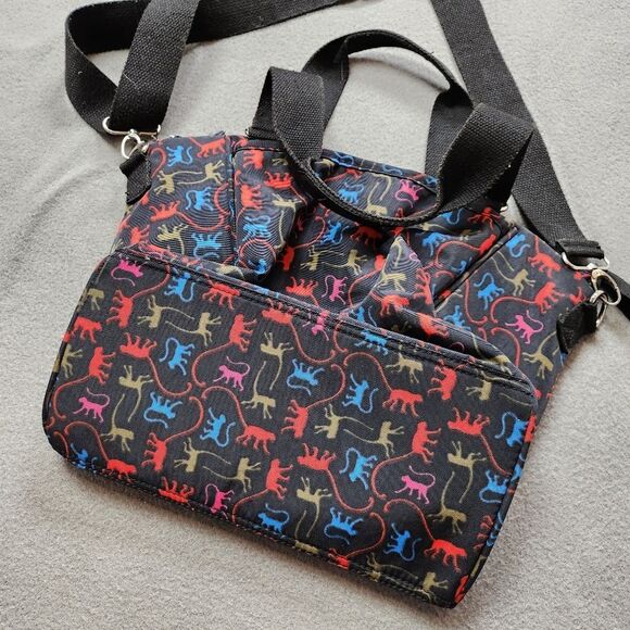 Kipling multicolor Monkey Handbag Shoulder Two Strap Monkey Mania - Picture 5 of 15